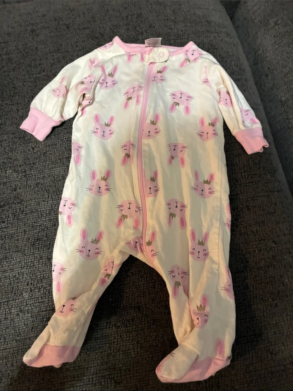 10pc 0-3 months footies bundle for baby girl brands Carter's ,Gerber ChicPea